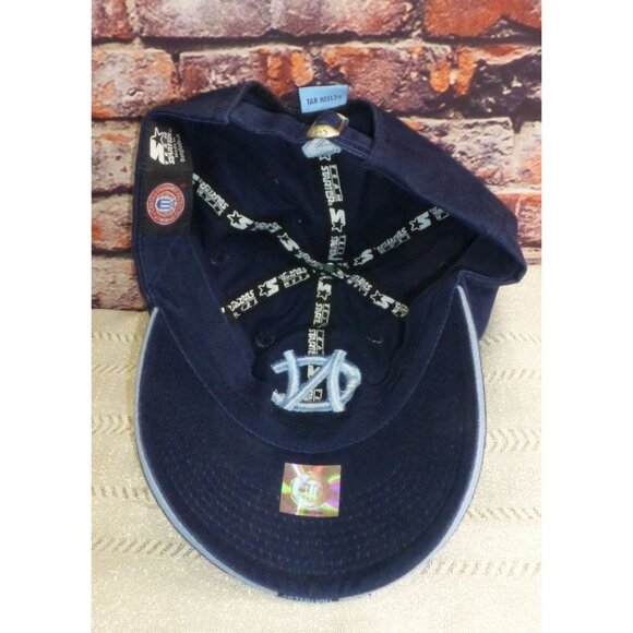 North Carolina Tar Heels Adjustable Navy Blue Cap By Team Starter - Picture 5 of 6